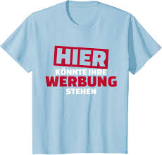 t shirt werbung